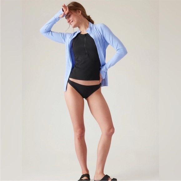 NWT! Athleta Black Riptide Tankini Top - Size Medium 💙 - Picture 3 of 9